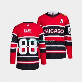 Pánské Hokejový Dres Chicago Blackhawks Patrick Kane 88 Adidas 2022-2023 Reverse Retro Červené Authentic